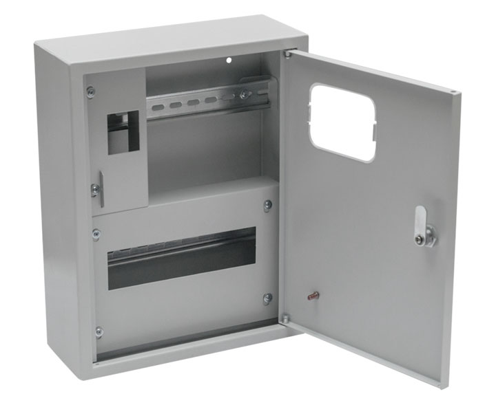 Щит учетно-распределительный навесной счетчик на дин-рейку ЩУРн 1/12 (Э) (360х280х110) IP31 EKF Basic Щит учетно-распределительный навесной ЩУРн 1/12